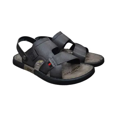 Sandal nam quai chéo Hải Nancy da bò cao cấp 232417X