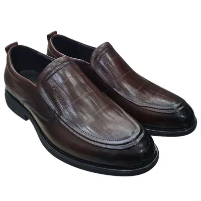 Giày tây nam xỏ chân Hải Nancy da bò cao cấp 352315N