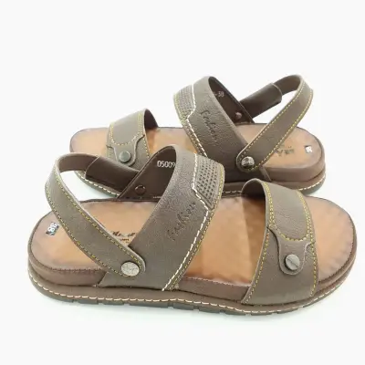 Sandal nam quai ngang Hải Nancy da bò cao cấp 5009N