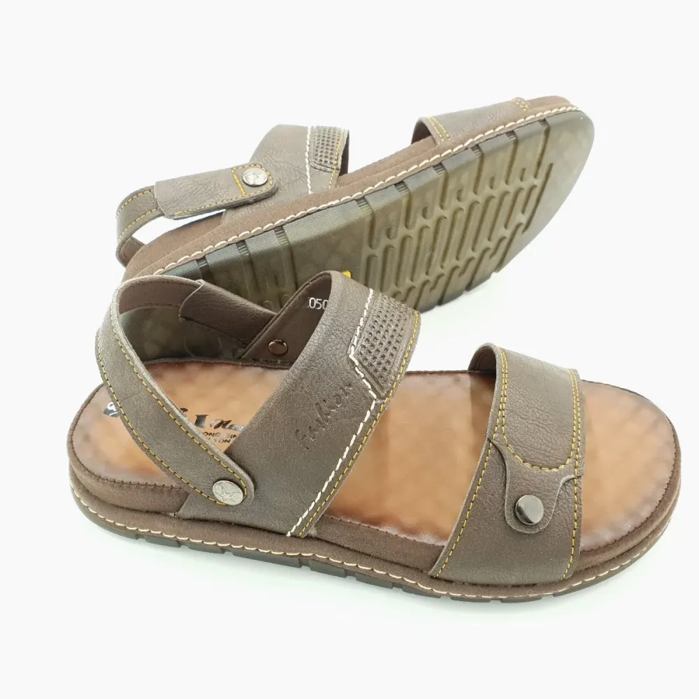 Sandal nam quai ngang Hải Nancy da bò cao cấp 5009N ảnh 3