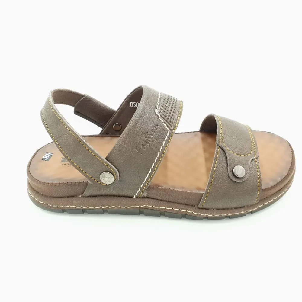 Sandal nam quai ngang Hải Nancy da bò cao cấp 5009N ảnh 5