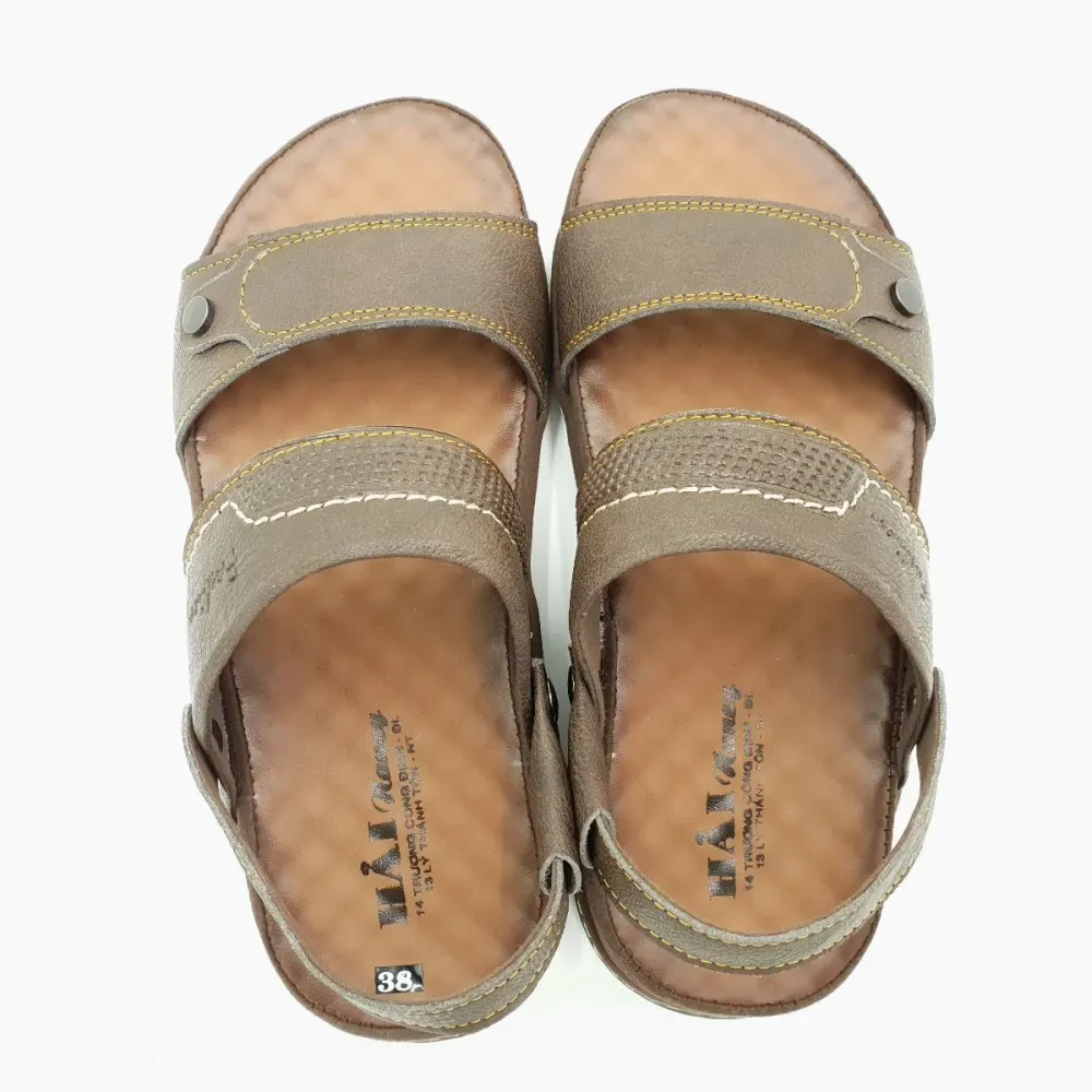 Sandal nam quai ngang Hải Nancy da bò cao cấp 5009N ảnh 8