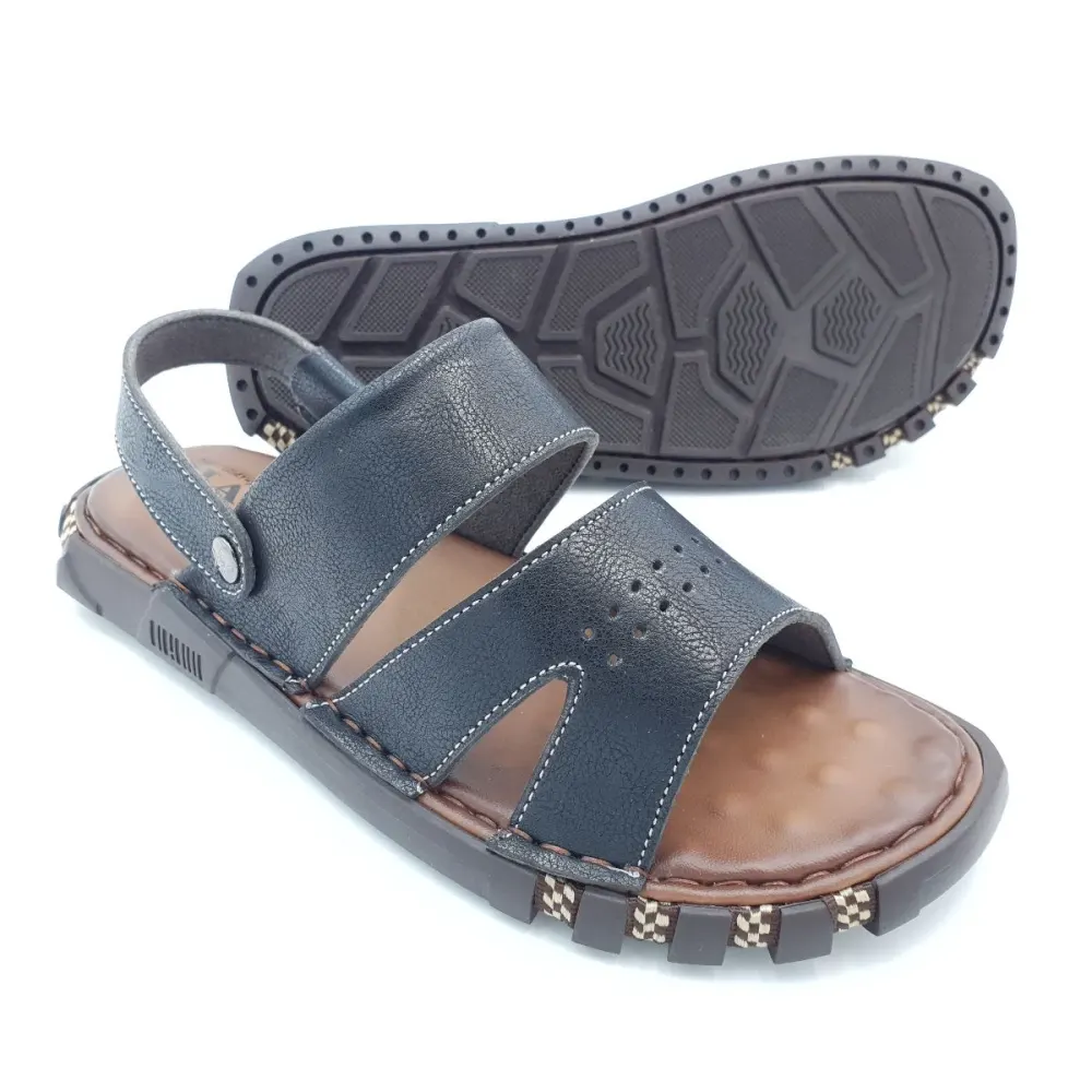 Sandal nam quai ngang Hải Nancy da bò cao cấp 5078D ảnh 3