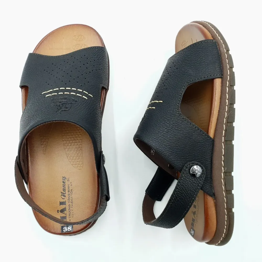 Sandal nam Hải Nancy da bò cao cấp 5419D ảnh 7