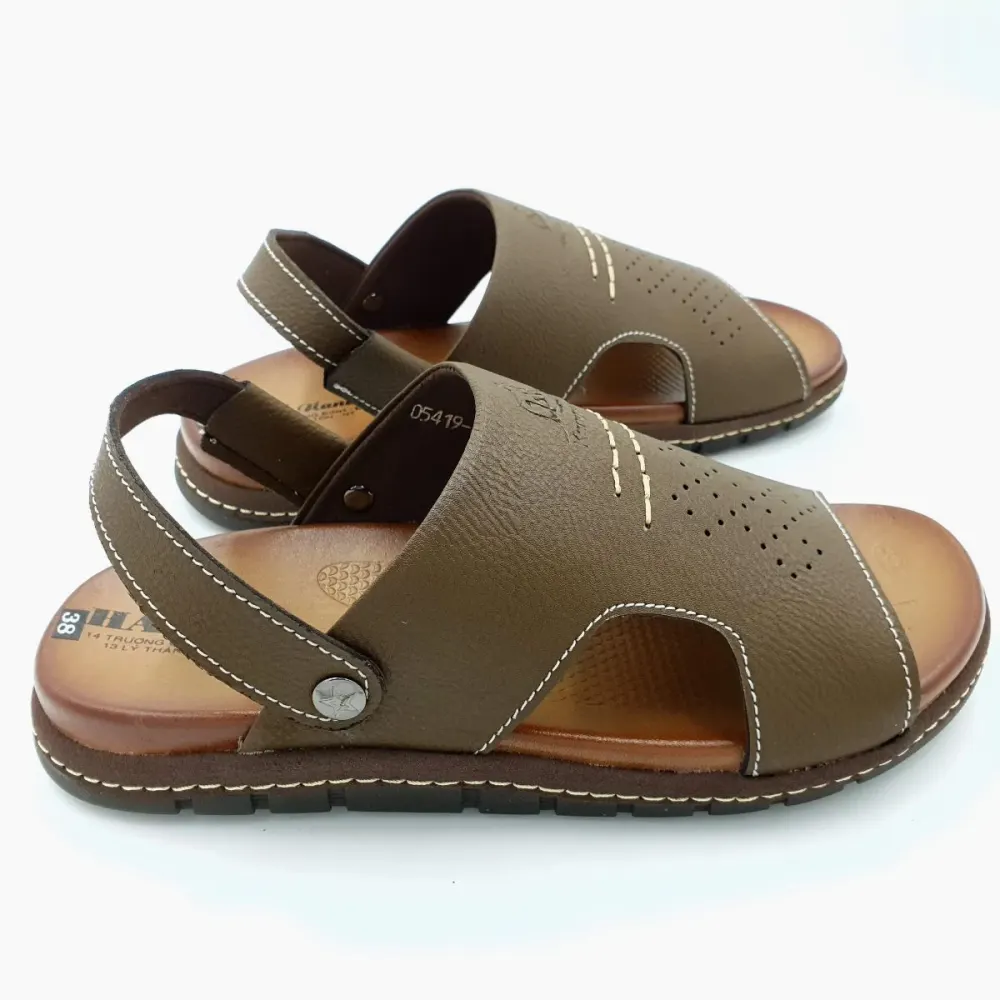 Sandal nam Hải Nancy da bò cao cấp 5419R ảnh 2