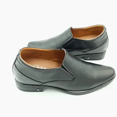 Giày tây nam tăng chiều cao xỏ chân Hải Nancy da bò vân 637074D