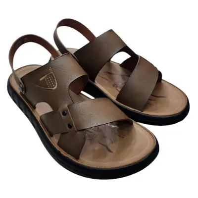 Sandal nam quai ngang Hải Nancy da bò cao cấp 682350N