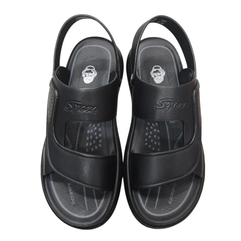 Sandal nam quai chéo Hải Nancy da bò cao cấp 682618D ảnh 4