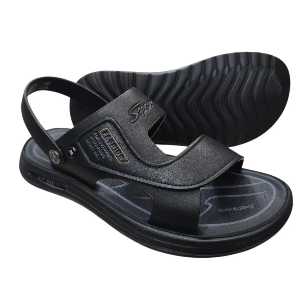 Sandal nam quai chéo Hải Nancy da bò cao cấp 682618D ảnh 5