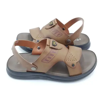 Sandal nam quai ngang Hải Nancy da bò cao cấp A3387R