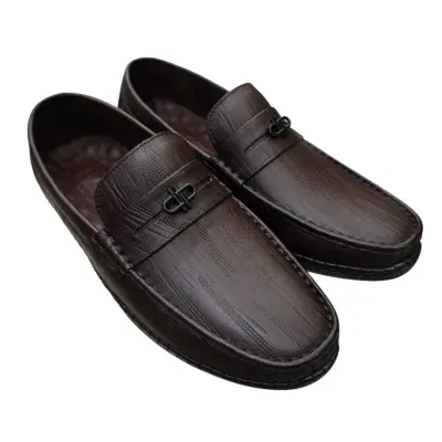 Giày mọi nam xỏ chân Hải Nancy da bò vân AH46867N