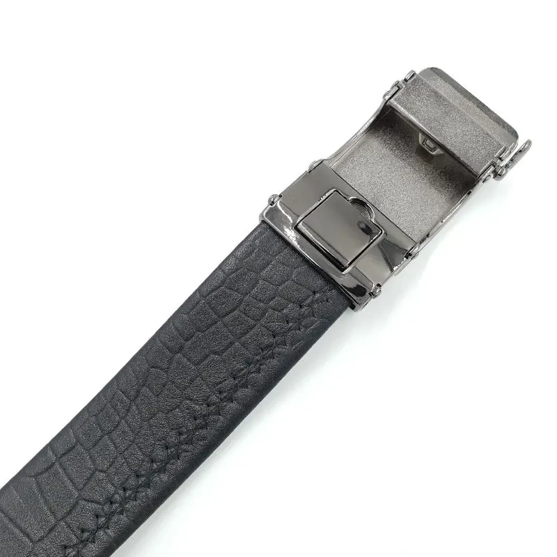 Thắt lưng khoá chốt có ray Hải Nancy da bò cao cấp BMG2012D ảnh 2
