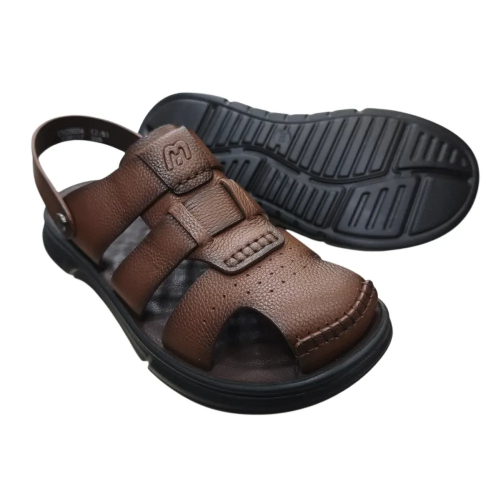 Sandal nam mũi tròn Hải Nancy da bò cao cấp F26117N ảnh 6