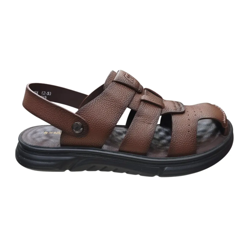 Sandal nam mũi tròn Hải Nancy da bò cao cấp F26117N ảnh 8