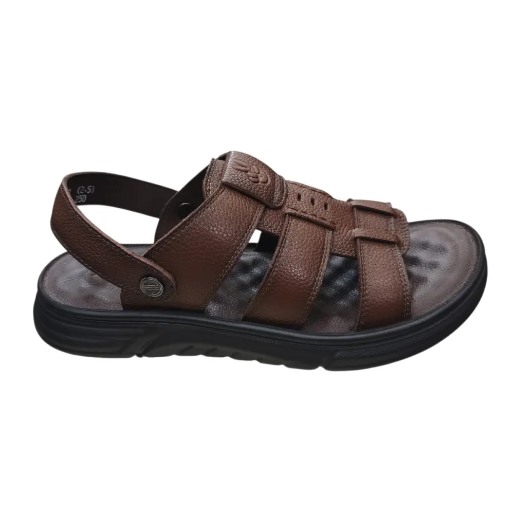 Sandal nam quai chéo Hải Nancy da bò cao cấp F26118N ảnh 8