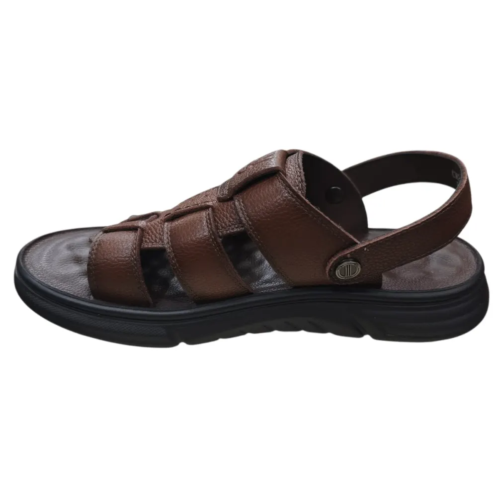 Sandal nam quai chéo Hải Nancy da bò cao cấp F26118N ảnh 9