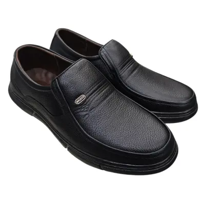 Giày tây nam xỏ chân Hải Nancy da bò cao cấp HT2333D
