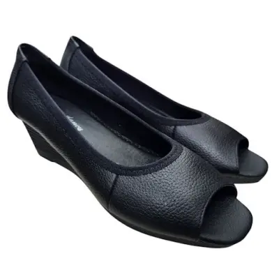 Giày nữ đế xuồng Hải Nancy da bò cao cấp HU3900D