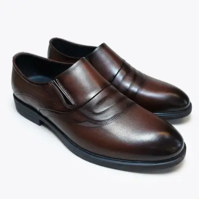 Giày tây nam xỏ chân Hải Nancy da bò trơn JHA165N