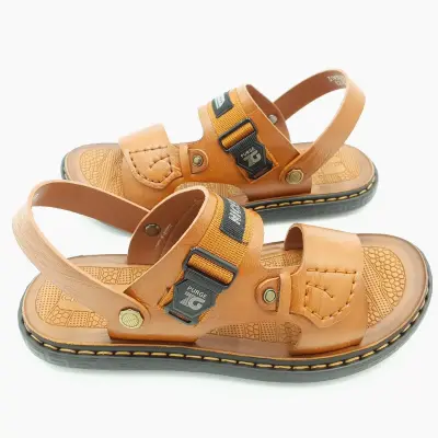 Sandal nam quai ngang Hải Nancy da bò cao cấp M3023V