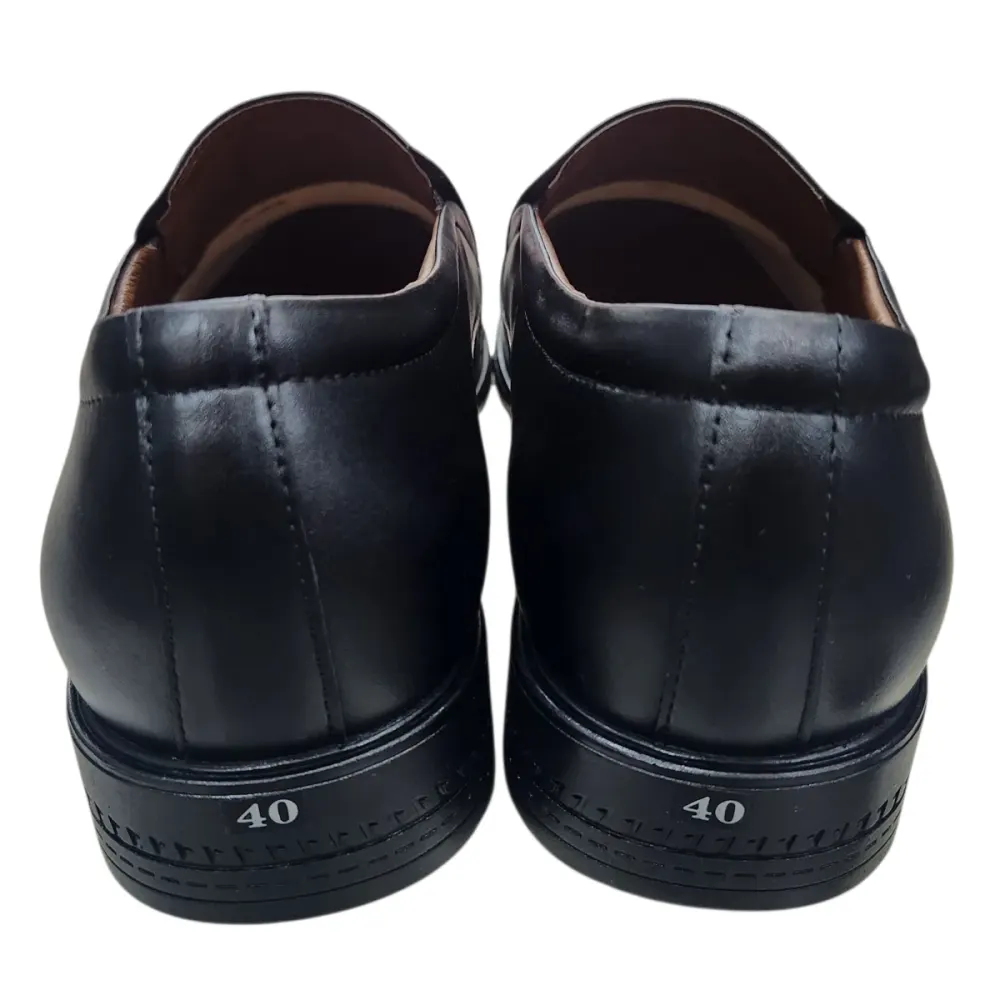 Giày tây nam xỏ chân Hải Nancy da bò cao cấp P242D ảnh 2