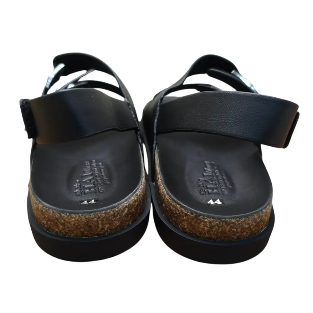 Sandal nam quai chéo Hải Nancy da bò trơn SC01D ảnh 3