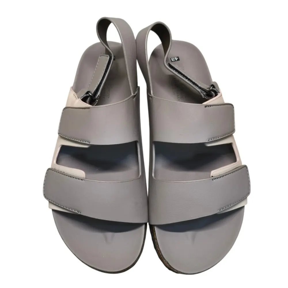 Sandal nam quai chéo Hải Nancy da bò trơn SC01X ảnh 3