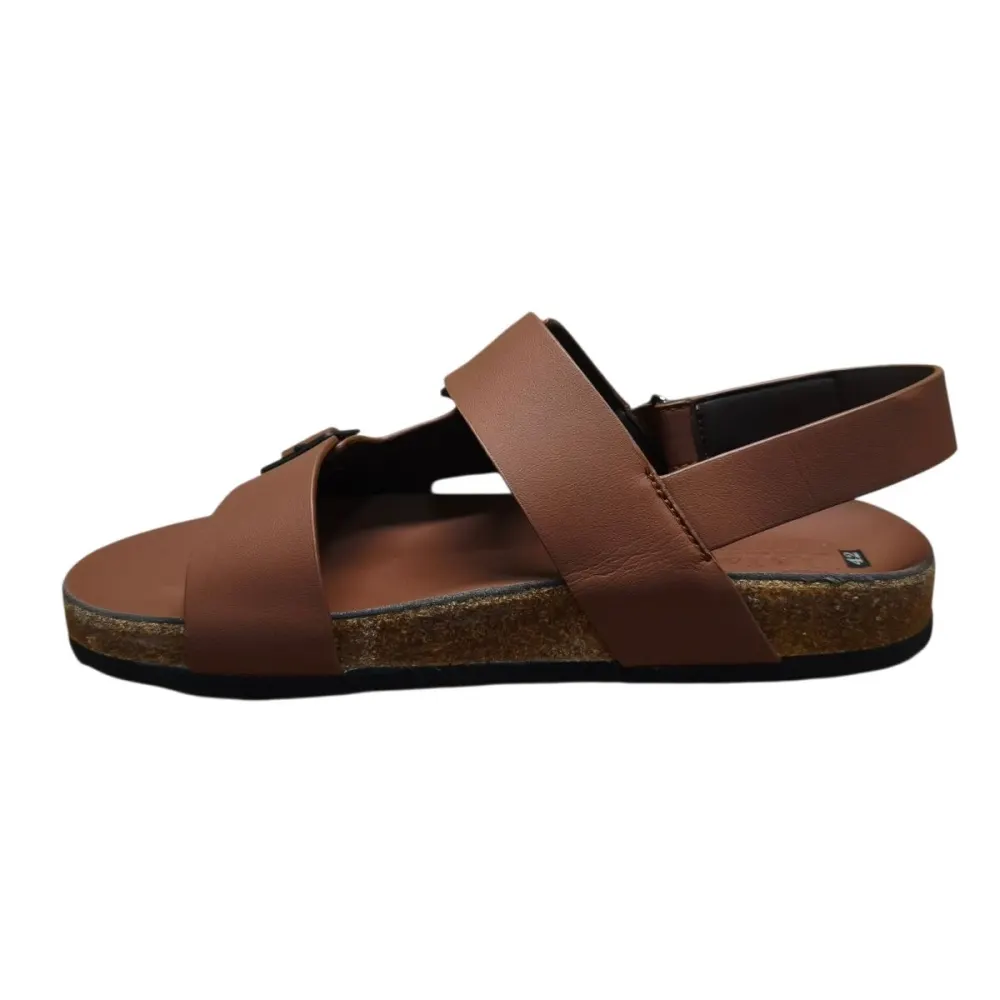 Sandal nam quai chéo Hải Nancy da bò trơn SC02V ảnh 7