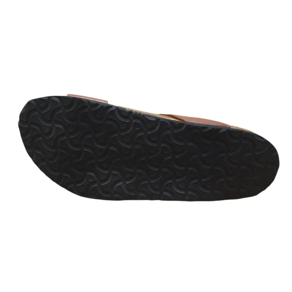 Sandal nam quai chéo Hải Nancy da bò trơn SC02V ảnh 8
