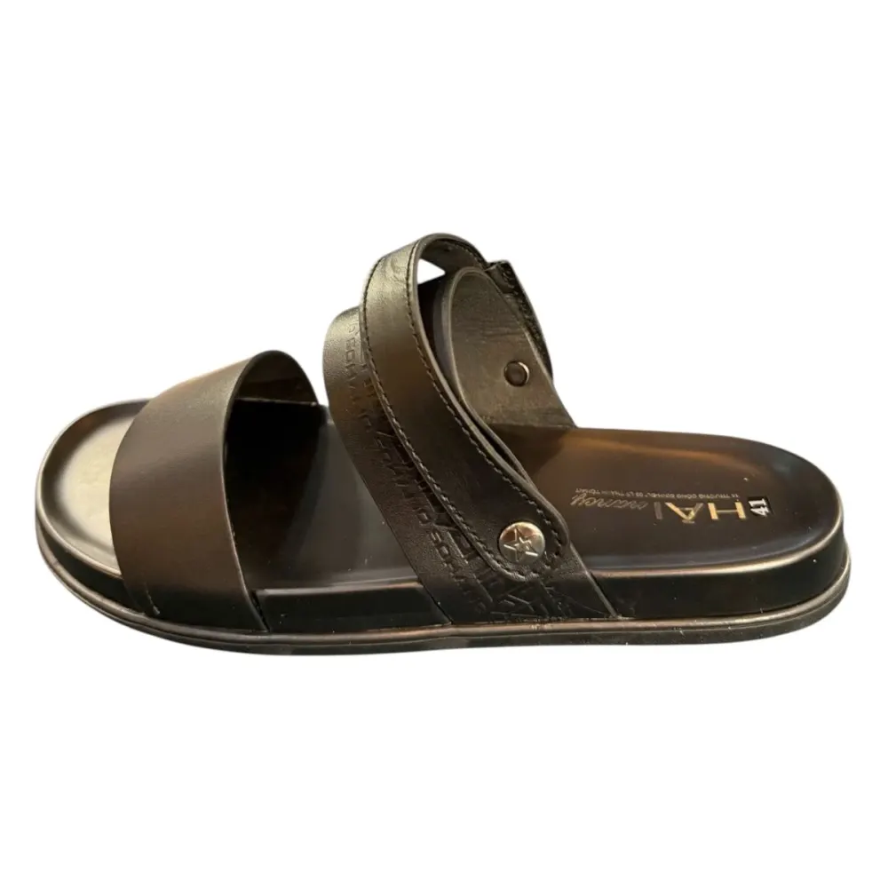 Sandal nam quai ngang Hải Nancy da bò cao cấp SD007D ảnh 4