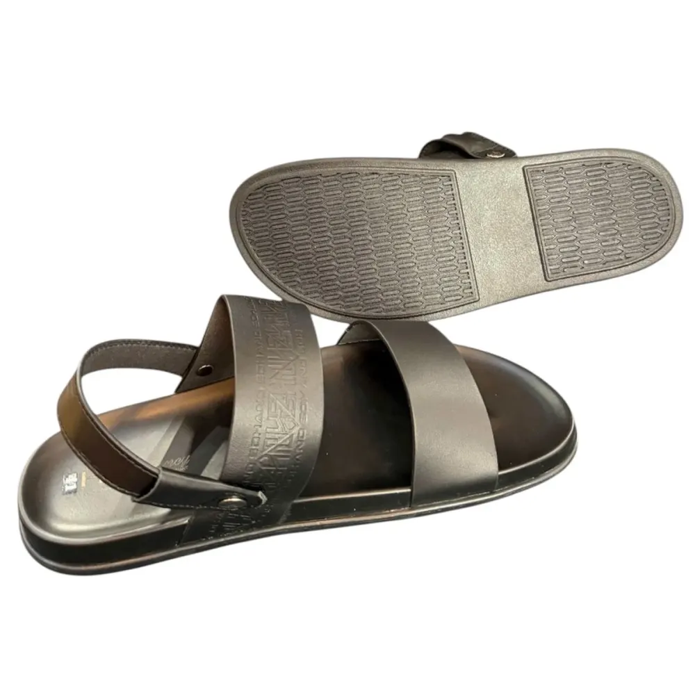 Sandal nam quai ngang Hải Nancy da bò cao cấp SD007D ảnh 5
