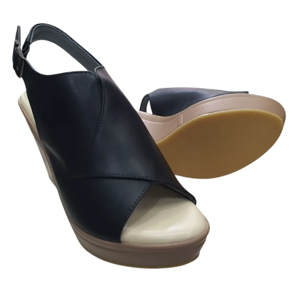 Sandal nữ đế xuồng Hải Nancy da bò cao cấp SH505D ảnh 2