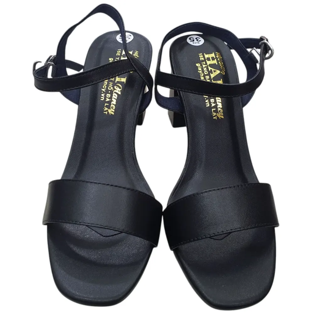 Sandal nữ quai ngang Hải Nancy da bò cao cấp SH506D ảnh 4