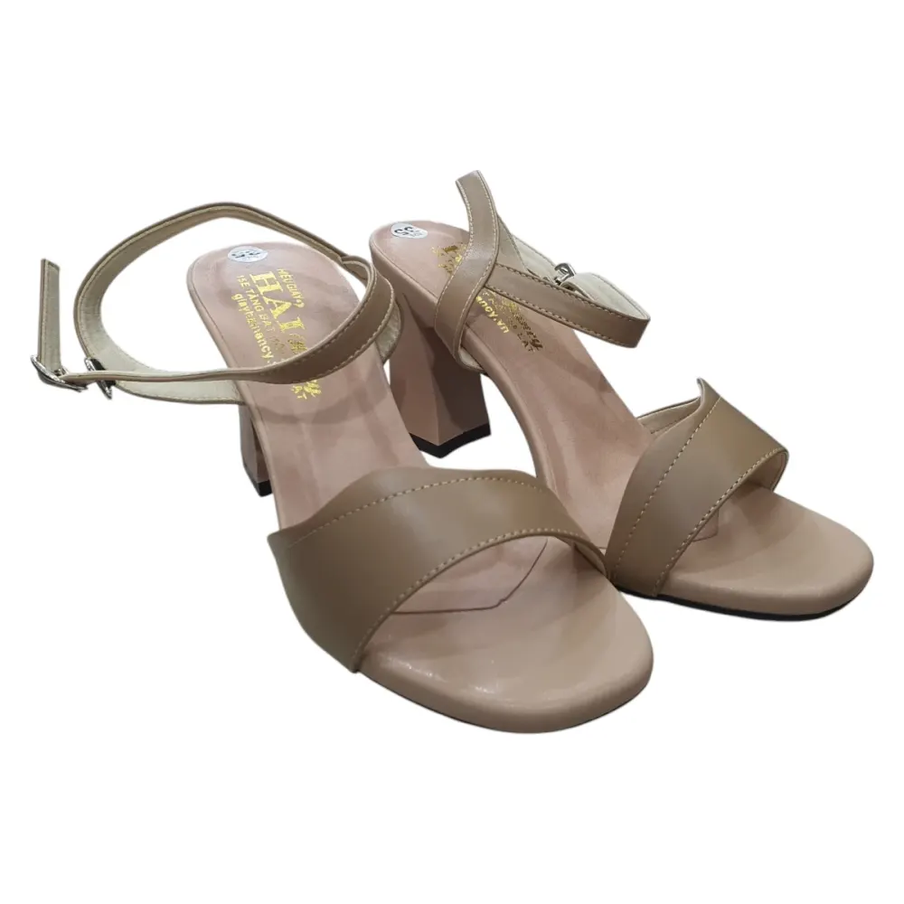 Sandal nữ quai ngang Hải Nancy da bò cao cấp SH507K ảnh 1