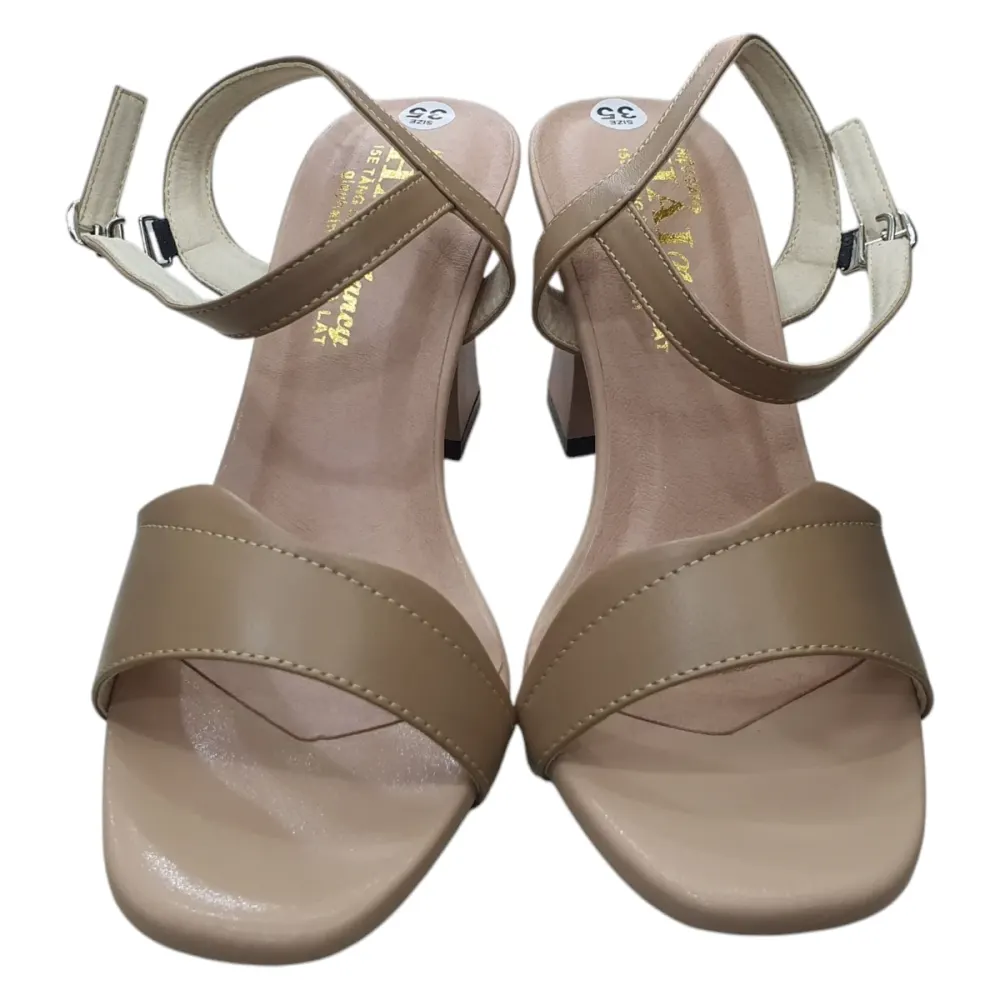 Sandal nữ quai ngang Hải Nancy da bò cao cấp SH507K ảnh 4