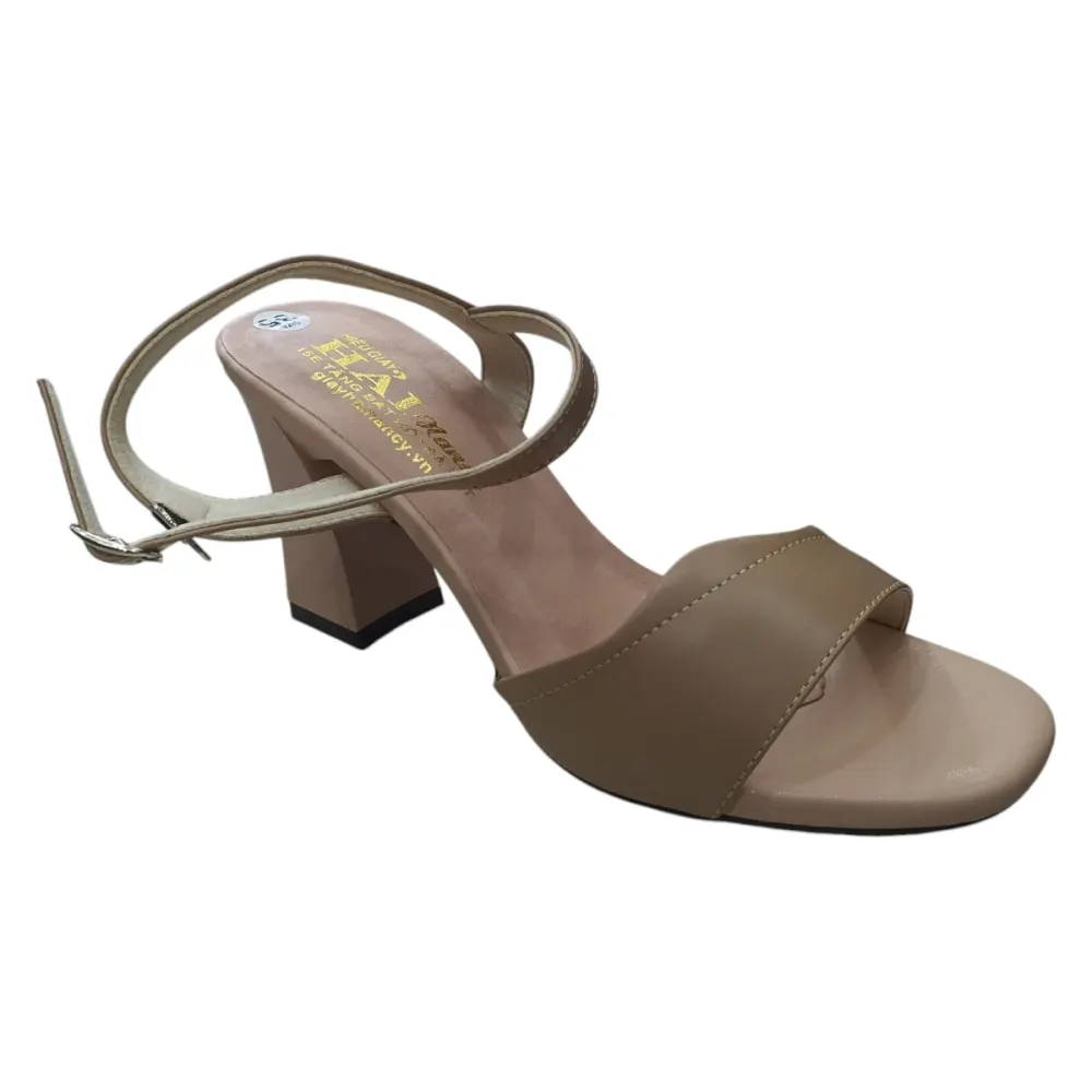 Sandal nữ quai ngang Hải Nancy da bò cao cấp SH507K ảnh 6