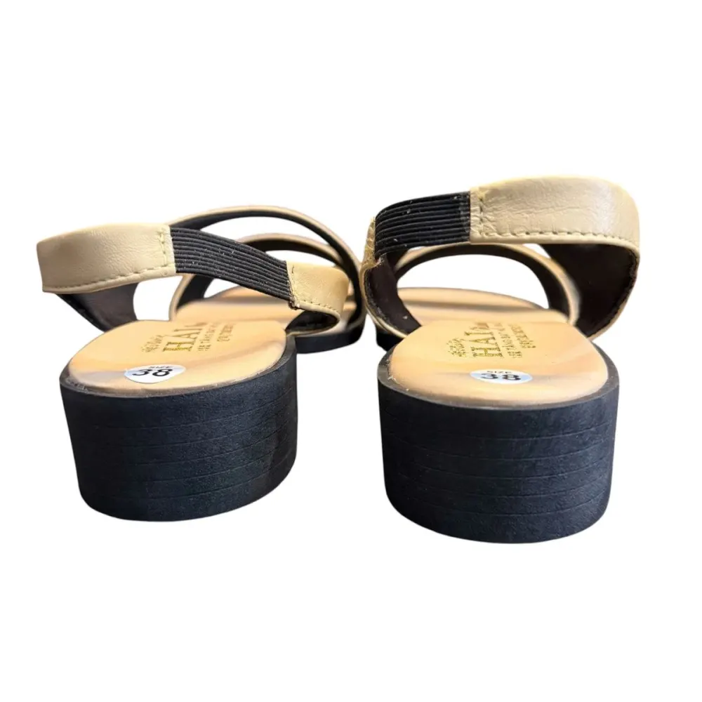 Sandal nữ quai chéo Hải Nancy da bò trơn SH621K ảnh 5