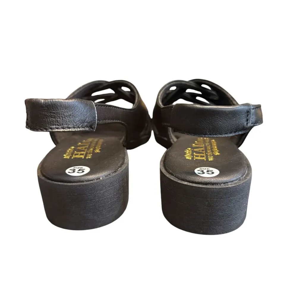 Sandal nữ quai chéo Hải Nancy da bò trơn SH622D ảnh 4