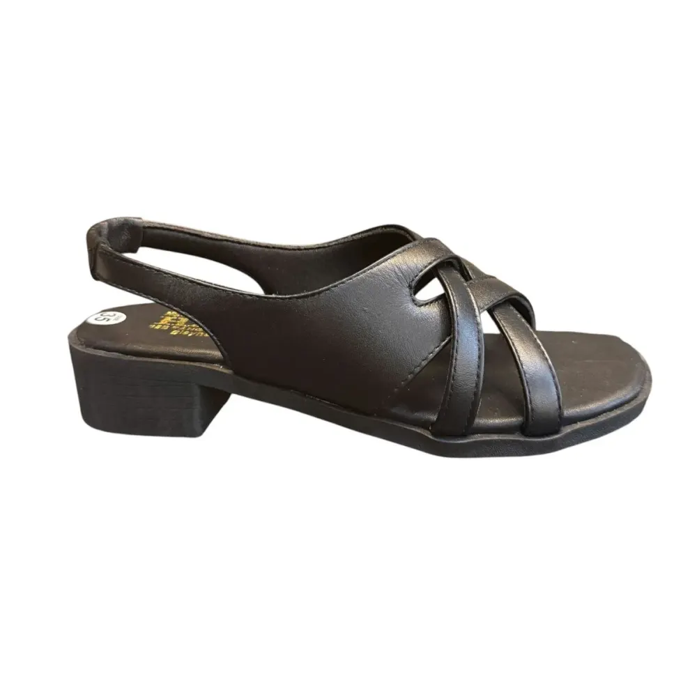 Sandal nữ quai chéo Hải Nancy da bò trơn SH622D ảnh 6