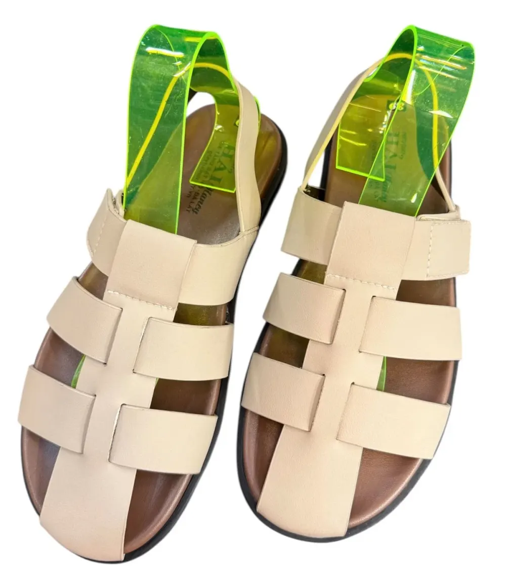 Sandal nam quai chéo Hải Nancy da bò cao cấp SR005K ảnh 5