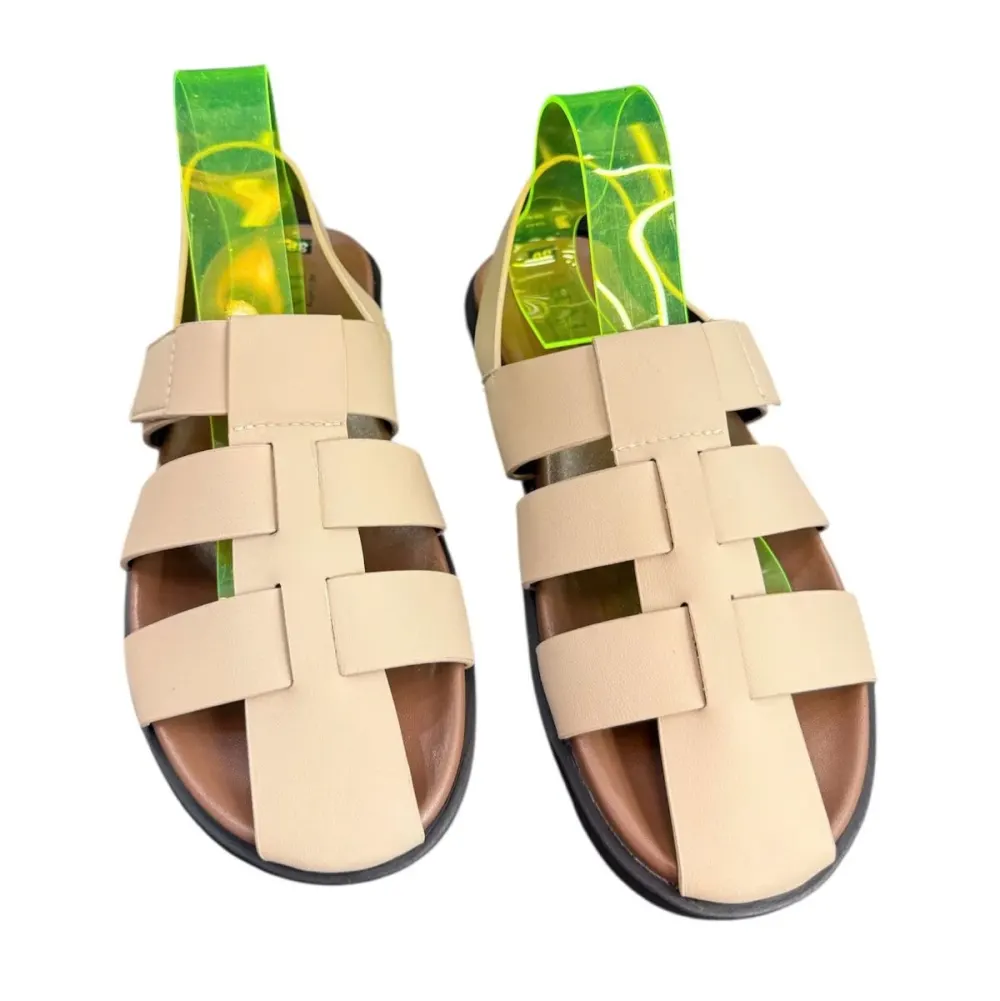 Sandal nam quai chéo Hải Nancy da bò cao cấp SR005K ảnh 7