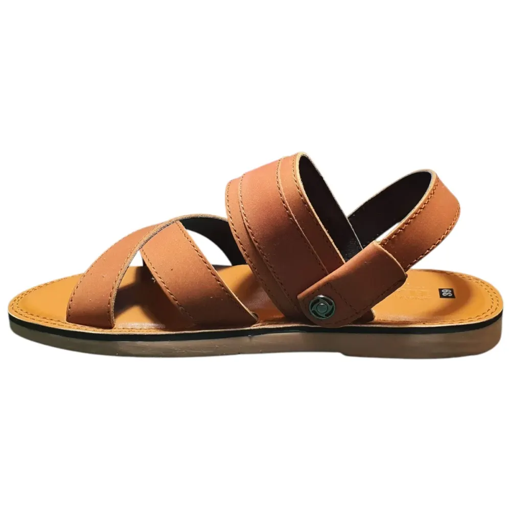 Sandal nam quai chéo Hải Nancy da bò cao cấp SV003V ảnh 5