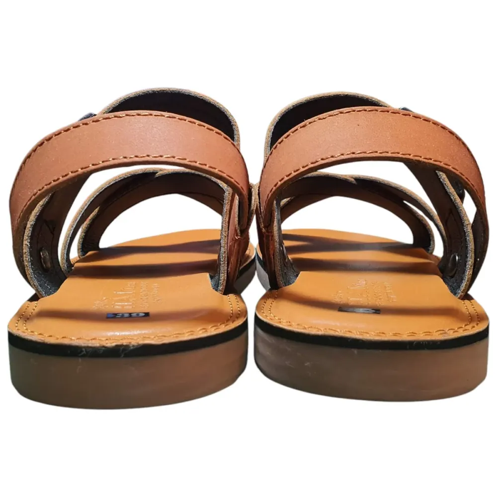 Sandal nam quai chéo Hải Nancy da bò cao cấp SV003V ảnh 7